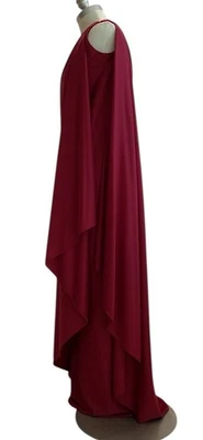 Maxi Vestido Doriano Drapeado Un Hombro Rojo Halston Años 70 De Colección Vestido Discoteca Vacaciones 6 Foto 1 de 4