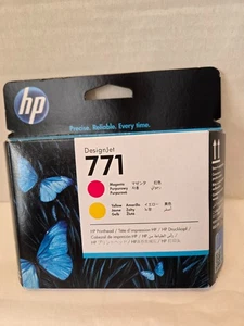 Nowa głowica drukująca HP DesignJet 771 CE018A purpurowa żółta, exp. Aug 2023, zapieczętowany - Zdjęcie 1 z 3