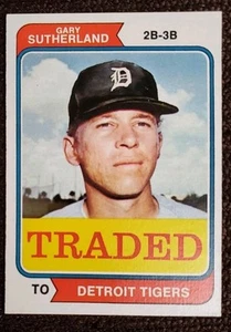 1974 Topps - Traded Gary Sutherland #428T - Bild 1 von 2