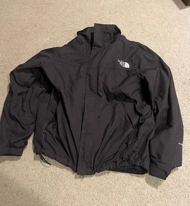 The North Face Herren Gr. M Medium schwarz Kapuze Hyvent Mantel mit Reißverschluss Futter - Bild 1 von 7