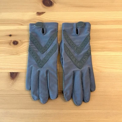 Guantes de conducción de cuero gris vintage para mujer talla única Foto 1 de 3