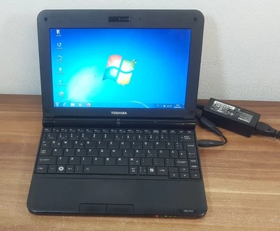 Toshiba NB250 Mini 10,1" Intel N455 2x1,66GHz 250GB 2GB Webcam Wlan Win7 Pro - Bild 1 von 4
