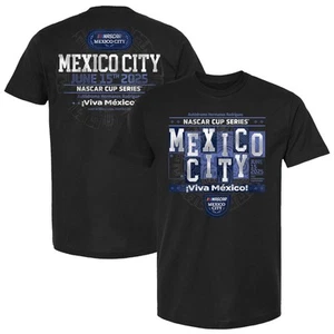 Camiseta para hombre NASCAR negra Ciudad de México Race Event - Imagen 1 de 3