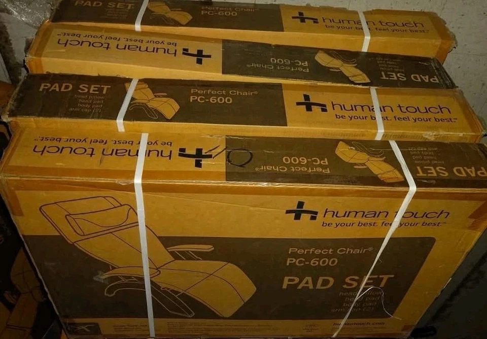 HUMAN TOUCH PC-600 完美椅子回收垫 仅套装 黑色 性能皮革 — 第 1/1 张图片