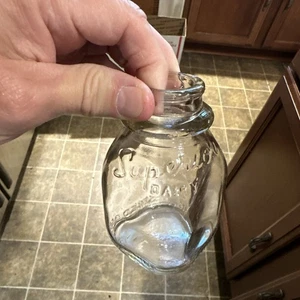 Superior Dairy Embossed Half Pint Milk Bottle Canton Ohio OH - Picture 1 of 14