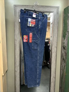 Wrangler Classic Carpenter Jeans - 42x32  Blue Denim  - NEW with tags - Picture 1 of 3
