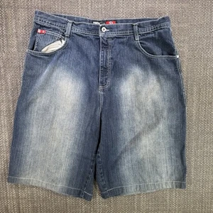 Vtg Y2K Southpole Jean Shorts 42 Fit 39 Baggy Jorts Red Tab Hip Hop Streetwear - Picture 1 of 19