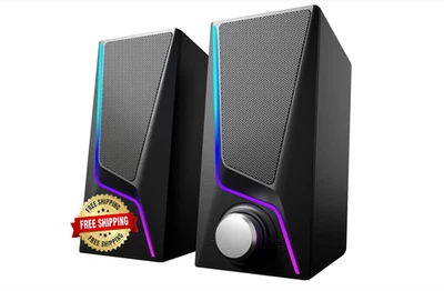 Bocinas Para Computadora Parlantes Laptop Amplicadas De Bajos Potentes Gamer NUEVO Foto 1 de 4