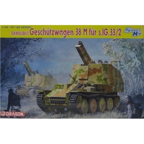 Sd.Kfz.138/1 GESCHUTZWAGEN 38 M Fur s.IG.33/2 SMART KIT 1:35 Dragon Kit Mezzi Mi - Immagine 1 di 1