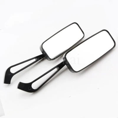 Pair  Rectangular Rear View Mirrors For Kawasaki Vulcan 1700 VN1700J Vaquero - Image 1 of 4