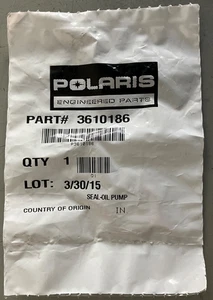 3610186 Engine Oil Pump Seal 2013-2024 Polaris OEM RZR Ranger 1000 900 - Picture 1 of 2