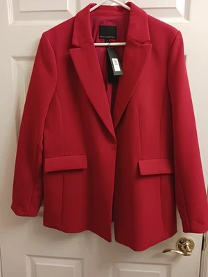 Banana Republic NWT red blazer, SZ 14, Washable, Polyester/nylon/stretch - Image 1 of 4