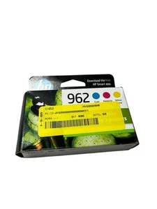 HP 962 Tri-Color 3-PACK Oryginalny oryginalny wkład atramentowy OEM Nowy zapieczętowany Exp 2025 - Zdjęcie 1 z 2