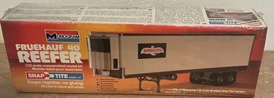 Monogram Fruehauf 40' Reefer Snap·Tite 1/32 Scale Model Kit Factory Sealed - Image 1 of 4