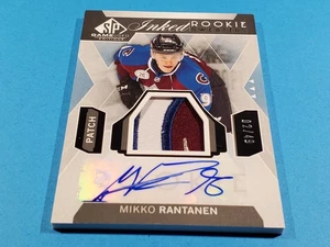 2015-16 UPPER DECK SP GAME USED MIKKO RANTANEN ROOKIE INKED SWEATER AUTO PATCH # - Picture 1 of 11