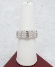Montblanc 4810 Diamond Band 18k White Gold  In Mint Condition Size 7.5