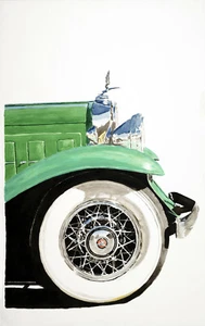 "Cad V16" Cadillac 12"X16" signierter, nummerierter Giclée-Druck von Richard Lewis - Bild 1 von 1