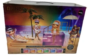 Playset piscina e beach club Rainbow High Color Change - nuovo con scatola nuovo con scatola - Foto 1 di 17