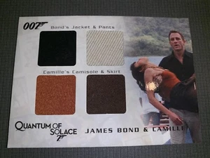 James Bond & Camille Authentic Worn Wardrobe Card From Quantum Of Solace. QC27. - Picture 1 of 12