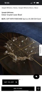 Joseph Williams Schale mit klarer Kristallspitze - Bild 1 von 7