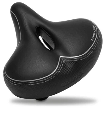 Bikeroo Oversized Bike Seat - Comfort Bike Seat Elastomer Springs Memory Foam  - Image 1 of 4