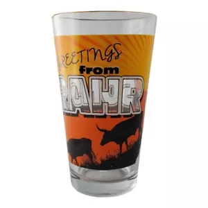 Rahr & Sons Brewing Company Ft Worth, TX Pinta Bicchiere Birra Oro "Saluti da" - Foto 1 di 5