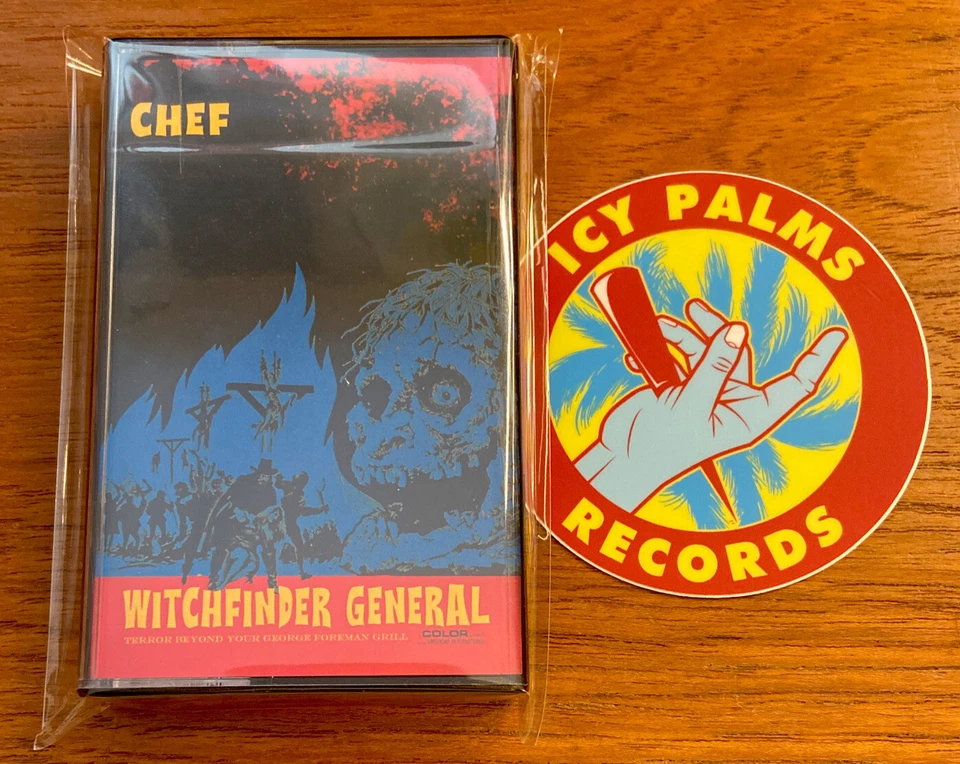 CHEF MIKE Witchfinder General 1/35 Blue/Yellow Split Cassette Tape NEW Icy Palms - Image 1 of 4