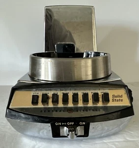 General Electric Blender Base D3BL3 Chrome Oval 8 Speed Tested Works Vintage - Picture 1 of 9