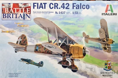 Fiat CR.42 Falco - Italeri Kit 1:72 - 1437 Nuovo - Immagine 1 di 4