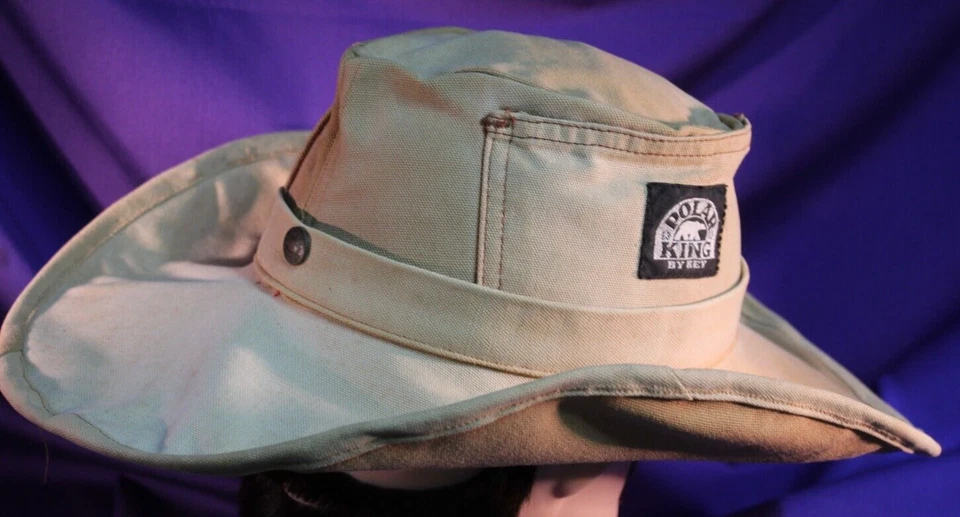 Sombrero de Vaquero Talla 7 3/8 o L Fedora Hecho de Mono Llave Tostado Western ÚNICO EN SU CLASE Foto 1 de 4