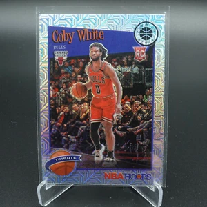 2019-20 NBA HOOPS PREMIUM STOCK COBY WHITE MOJO PRIZM ROOKIE CARD #295 - Picture 1 of 2