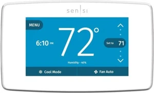 Genuine Emerson Sensi Touch Wi-Fi 7-Day Programmable Thermostat ST75W White - Picture 1 of 5