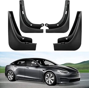 DPD Fit 2020 2021 2022 Tesla Model 3 Mud Flaps Splash Guards (Set of Four) - Picture 1 of 6