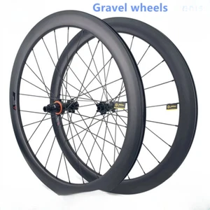 700c Carbon Gravel Straßen Fahrrad Radsatz Scheibenbremse Zentralverriegelung - Bild 1 von 12