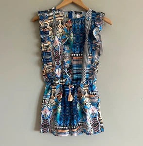 Girl's Kensie Romper Ruffles Size 14/16 14 16 Pockets Lightweight New Cruise - Picture 1 of 10