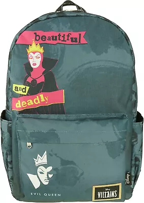 Mochila Grande para Portátil - Clásica Disney - Villanos - Bolso Escolar Reina Malvada NUEVO Foto 1 de 4