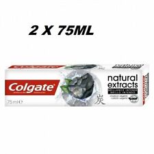2X 75ml Colgate Natural Extracts Activated Brillance Intense Charcoal Toothpaste