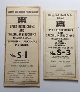 Chicago Rock Island Pacific RR MO KS AR Div Speed Restrictions Special Ins lot 2 - Picture 1 of 4