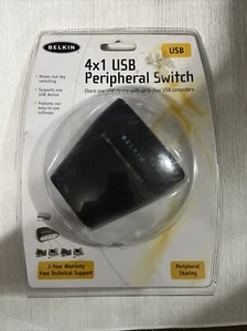 Belkin USB 4X1 Peripheral Switch New Original Packaging F1U401 - Picture 1 of 1