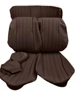Seat covers covers for Fiat 124 Spider built 1979-1985 brown - Picture 1 of 6