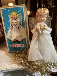 "Vela Ángel de Navidad Giratoria Musical De Colección, "Noche de Silencio" Caja Original - Imagen 1 de 10
