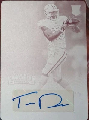 THOMAS DUARTE 2016 Panini Contenders RC AUTO PRINTING PLATE SP 1/1 Dolphins UCLA - Image 1 of 2