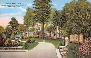 Postal como nueva: Hoye's Sanatarium, Meridian, Mississippi, sin publicar, lino, años 40 - Imagen 1 de 2