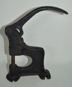 Vintage Cast Iron Rex #27 Press Punch Rivet Tool Leather - Picture 1 of 6