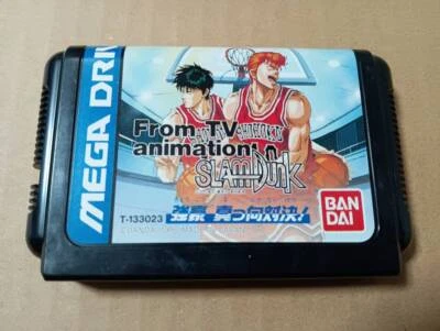 From TV Animation SLAM DUNK Mega Drive Sega Cartridge ONLY Japan Import F/S  - Image 1 of 4