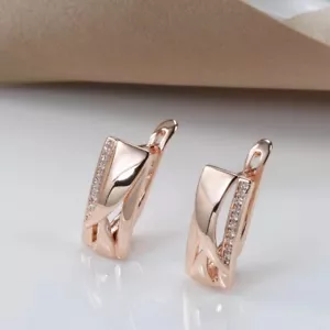 Orecchini oro 585 donna oro vero riempito huggie creoli gioielli confezione regalo nuovi - Foto 1 di 3