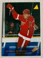NHL SERGEI FEDOROV Detroit Red Wings 1995-96 Pinnacle Hockey Trading CARD #44