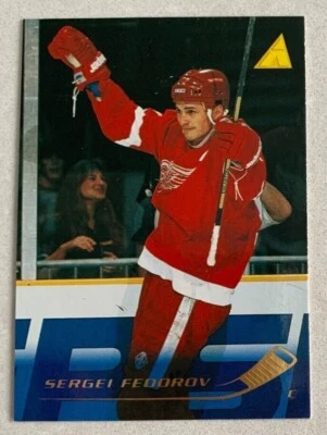 NHL SERGEI FEDOROV Detroit Red Wings 1995-96 Pinnacle Hockey Trading CARD #44 - Image 1 of 3