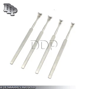 4 Desmarres Retraktor Augenheilkunde Chirurgie Augenheilkunde Größen 11,13,15,17 mm - Bild 1 von 3