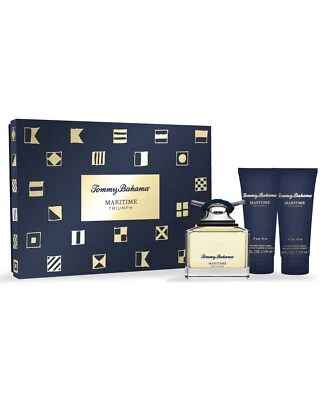 Tommy Bahama Hombre 3 Piezas Juego de regalo Maritime Triumph 4,2 oz EDC (angustiado) Foto 1 de 4